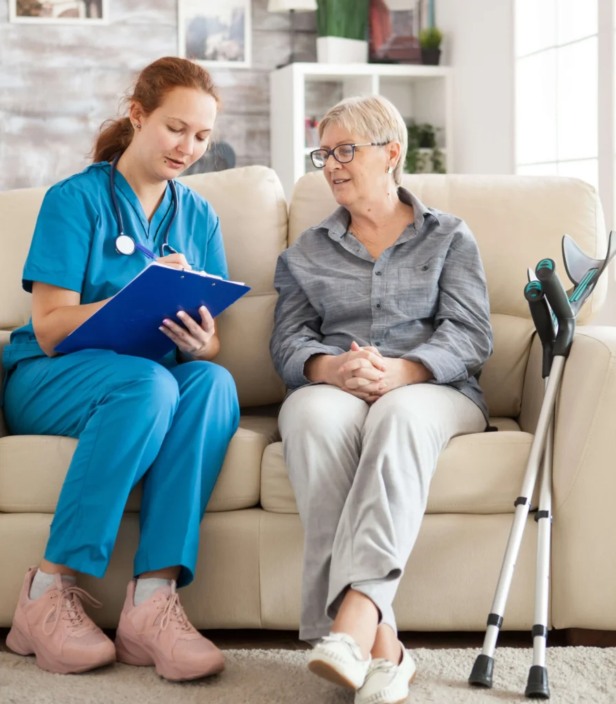 Qualified home nurse providing personalized patient care and home nursing care in Karachi.